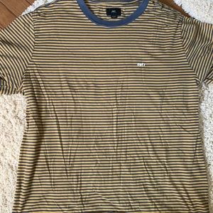 Obey striped T shirt